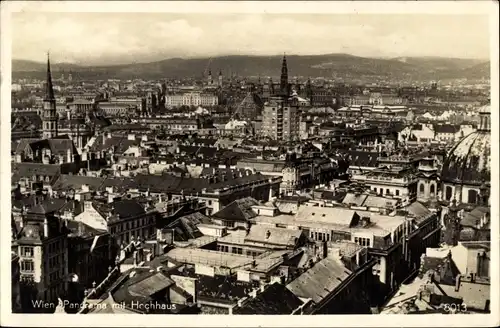 Ak Wien 1 Innere Stadt, Panorama mit Hochhaus