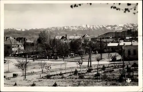 Ak Midelt Marokko, Vue sur l'Ecole et les Travaux Publics