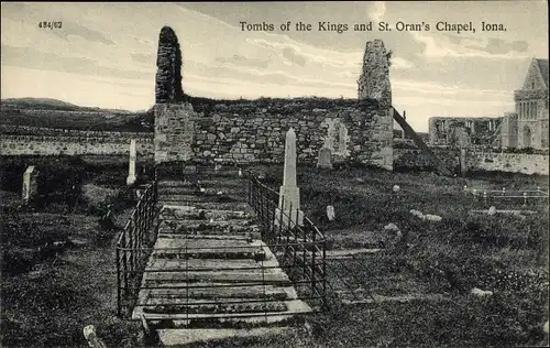 Ak Insel Iona Schottland, Tombs of the Kings and St. Oran's Chapel