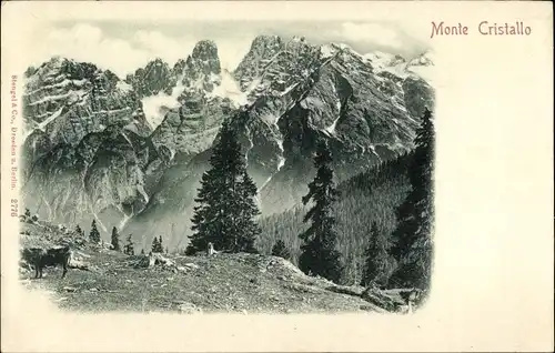 Ak Dolomiten Südtirol, Monte Cristallo, Panorama
