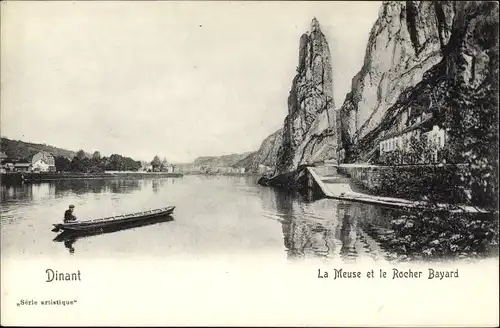 Ak Dinant Wallonien Namur, La Meuse et le Rocher Bayard