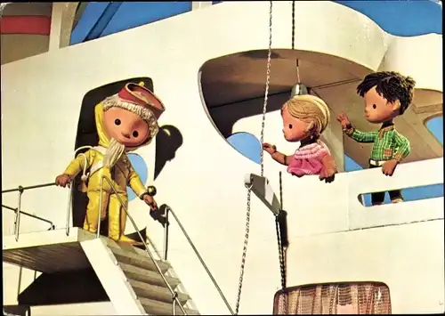 Ak Unser Sandmännchen, Sandmann als Taucher, DDR Deutscher Fernsehfunk, 6801