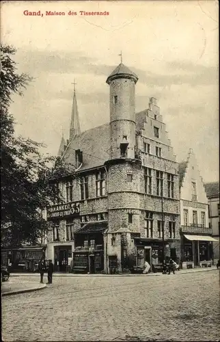 Ak Gand Gent Ostflandern, Maison des Tisserands