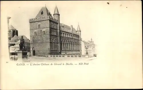 Ak Gand Gent Ostflandern, L'Ancien Chateau de Gerard le Diable