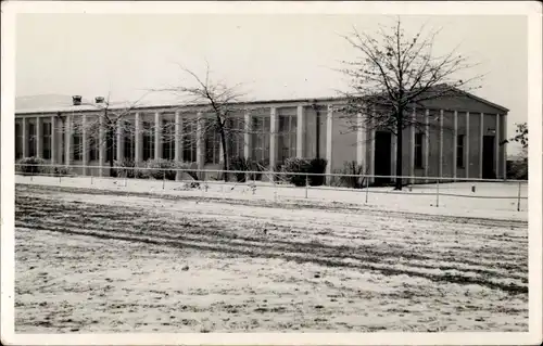 Ak Niederlande, Baracke, Winter