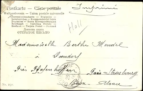 Litho Niederländische Tracht, Frau mit Korb, Kleiner Dieb, Angel