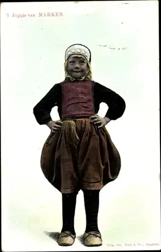 Ak Marken Nordholland, Kind in niederländischer Volkstracht