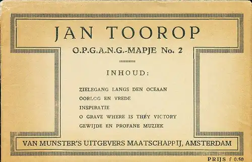 6 alte Ak Amsterdam Nordholland Niederlande, gezeicht von Jan Toorop, im passenden Umschlag