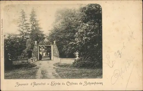 Ak Aerschot Aarschot Flandern Flämisch Brabant, Entree du Chateau de Schoonhoven