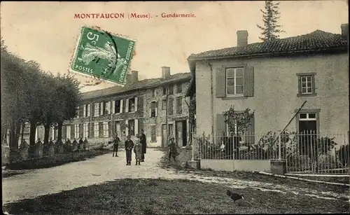 Ak Montfauçon Meuse, Gendarmerie