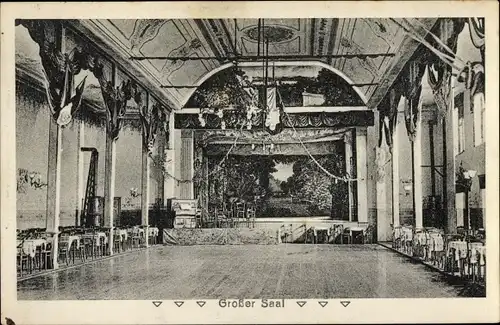 Ak Rüstringen Wilhelmshaven, Restaurant Tonndeicher Hof, Innenansicht