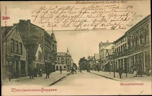 Ak Heppens Wilhelmshaven, Bismarckstraße