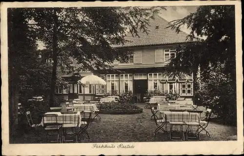 Ak Rastede in Oldenburg, Parkhaus, Restaurant