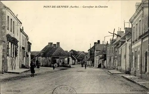 Ak Pont de Gennes Sarthe, Carrefour du Chardon