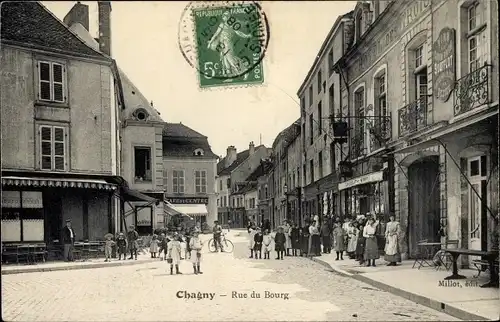 Ak Chagny Saône et Loire, Rue du Bourg