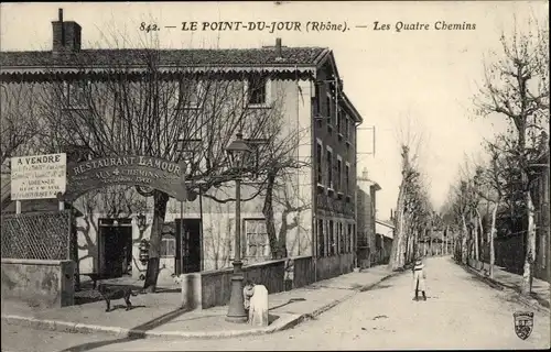 Ak Point du Jour Lyon Rhône, Les Quatre Chemins