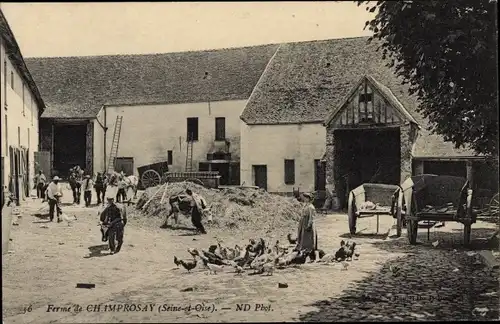 Ak Champrosay Essonne, Bauernhof