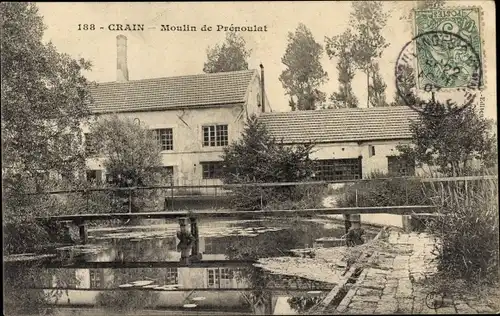 Ak Crain Yonne, Moulin de Prenoulat