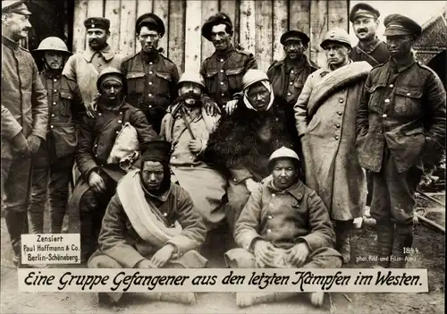 Ak Französische Kriegsgefangene, Westfront, I WK