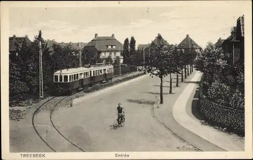 Ak Treebeek Brunssum Limburg Niederlande, Straße, Straßenbahn