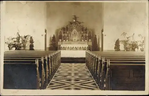 Foto Ak Weert Limburg Niederlande, Kirche, Innenansicht, Altar