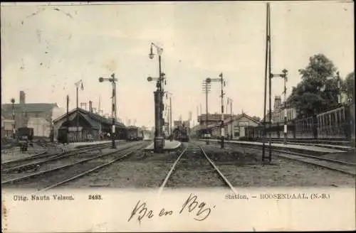 Ak Roosendaal Nordbrabant Niederlande, Bahnhof