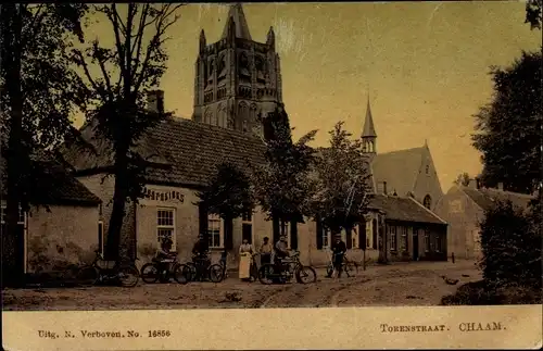 Ak Chaam Nordbrabant Niederlande, Torenstraat