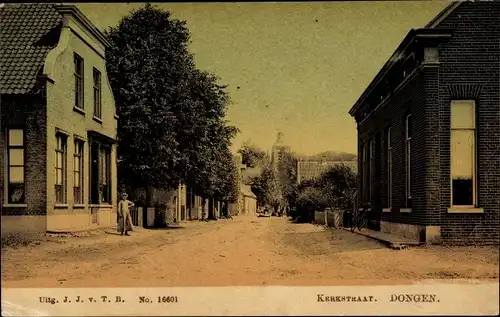 Ak Dongen Nordbrabant Niederlande, Kerkstraat