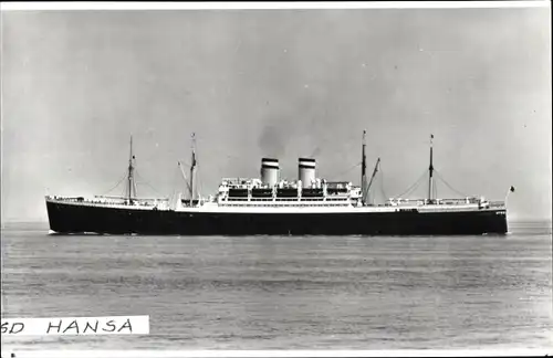Foto Ak Hamburg Amerika Linie, Dampfer Hansa, HAPAG