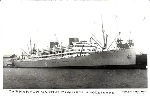 Foto Ak Dampfer Carnarvon Castle, Union Castle Line