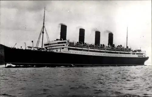 Foto Dampfer RMS Aquitania, Cunard Line