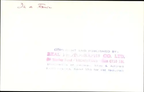 Foto Dampfer Ile de France, CGT, French Line