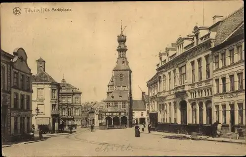 Ak Tielt Westflandern, Marktplaats, De Wildemann