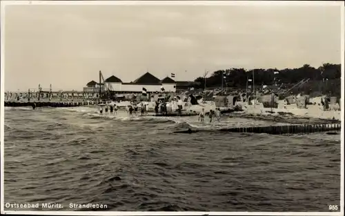 Ak Ostseebad Graal Müritz, Strandleben