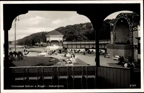 Ak Ostseebad Göhren auf Rügen, Konzertplatz