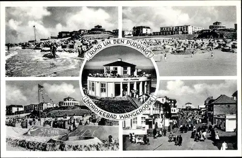 Ak Nordseebad Wangerooge in Ostfriesland, Rund um den Pudding, Strand, Sandburgen