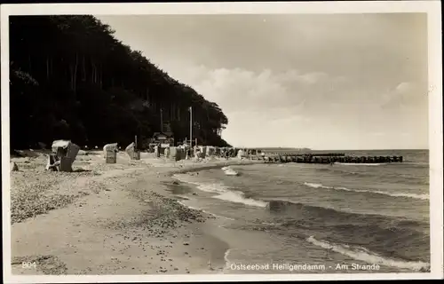 Ak Seebad Heiligendamm Bad Doberan, Strand