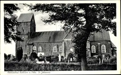 Ak Nieblum auf der Insel Föhr Nordfriesland, Kirche Sankt Johannis
