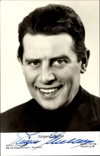 Ak Schauspieler Jürgen Scheller, Autogramm, Portrait