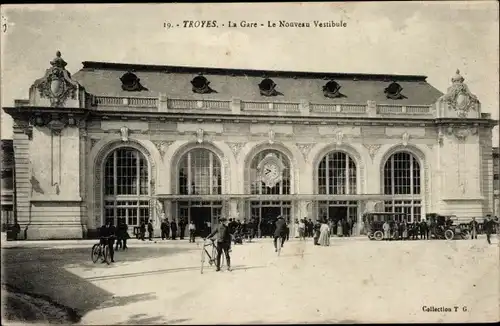 Ak Troyes Aube, La Gare