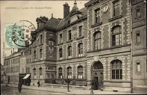 Ak Amiens Somme, Oberschule für Mädchen