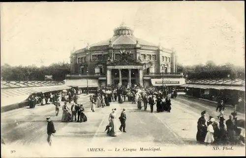 Ak Amiens Somme, Der städtische Zirkus