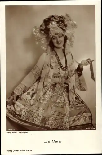 Ak Schauspielerin Lya Mara, Portrait