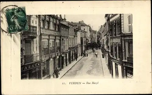 Ak Verdun-Meuse, Rue Mazel
