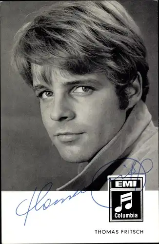 Ak Schauspieler und Sänger Thomas Fritsch, Portrait, Columbia-Schallplatten