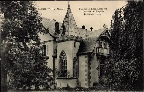 Ak Orbey Urbeis Elsass Haut Rhin, Côte de la Chapelle