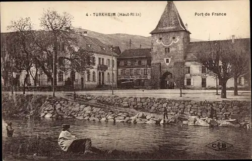 Ak Turckheim Turkheim Alsace Haut Rhin, Hafen von Frankreich