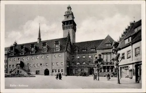 Ak Zeitz im Burgenlandkreis, Rathaus