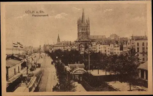 Ak Köln am Rhein, Frankenwerft