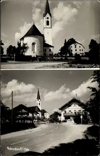 Foto Ak Rohrdorf am Inn Oberbayern, Kirche, Teilansicht